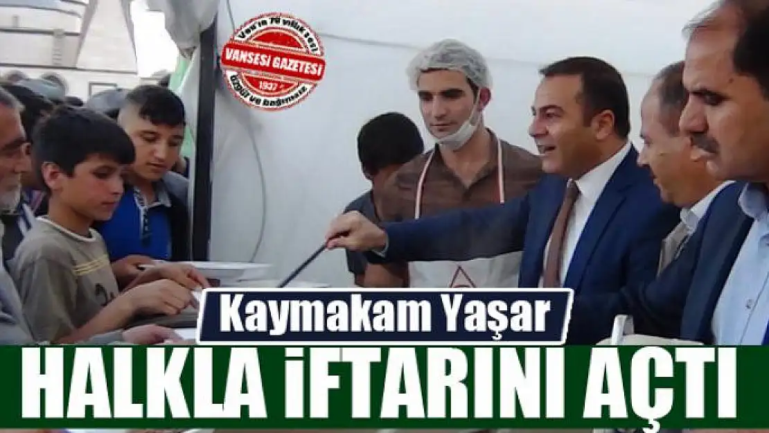 Kaymakam Yaşar halkla iftarını açtı