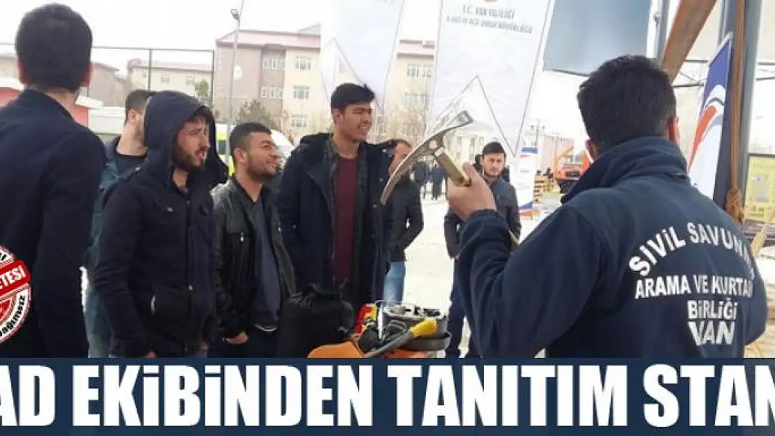 AFAD ekibinden tanıtım standı