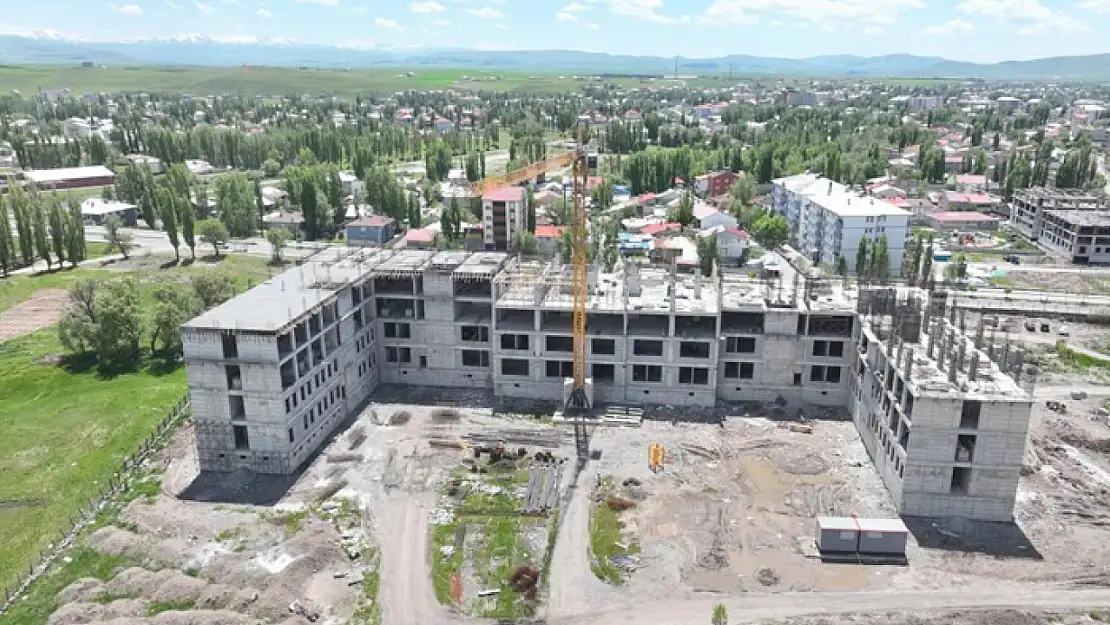 Ağrı İl Emniyet Müdürlüğü yeni hizmet binası inşaatı hızla sürüyor