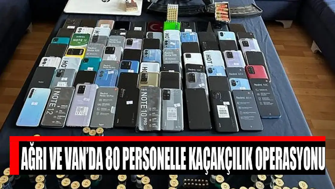 Ağrı ve Van'da 80 personelle kaçakçılık operasyonu