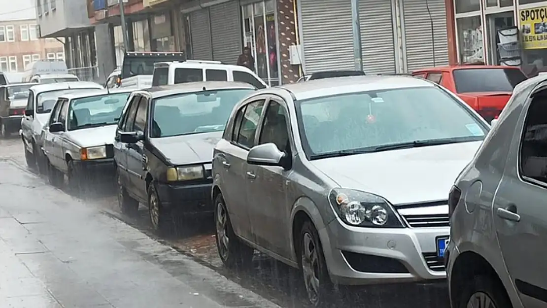 Ahlat'ta şiddetli yağmur etkili oldu