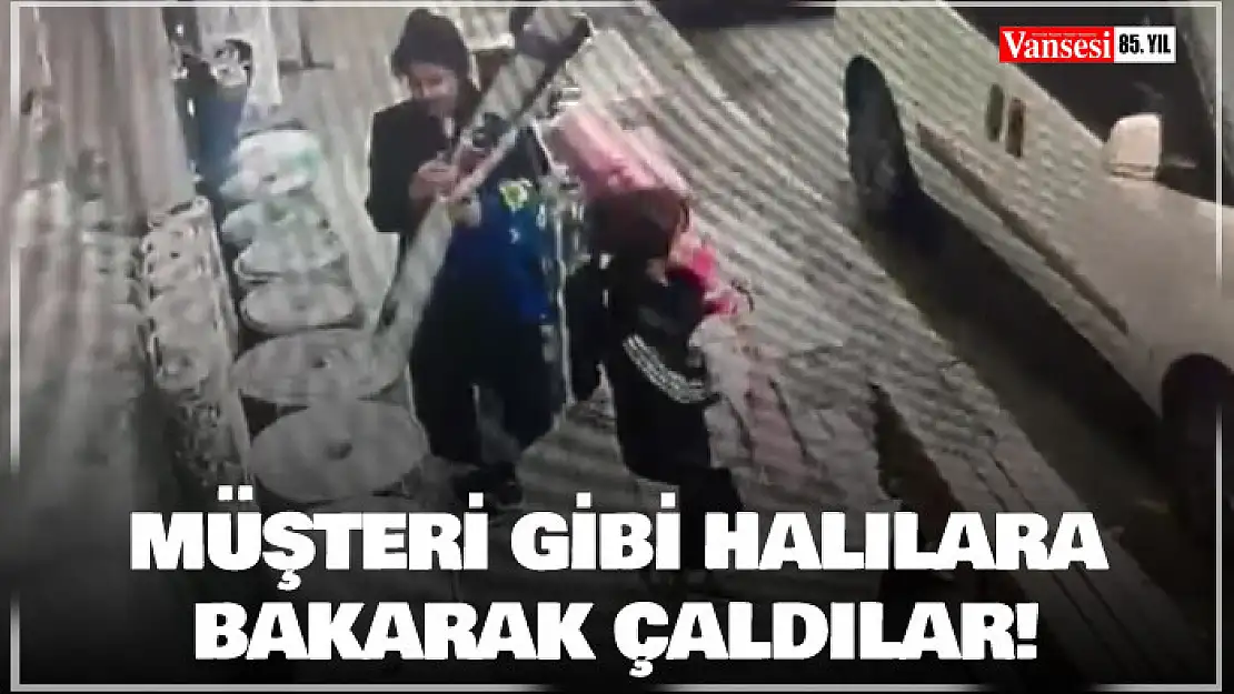 Ailece geldiler, müşteri gibi halılara bakarak böyle çaldılar