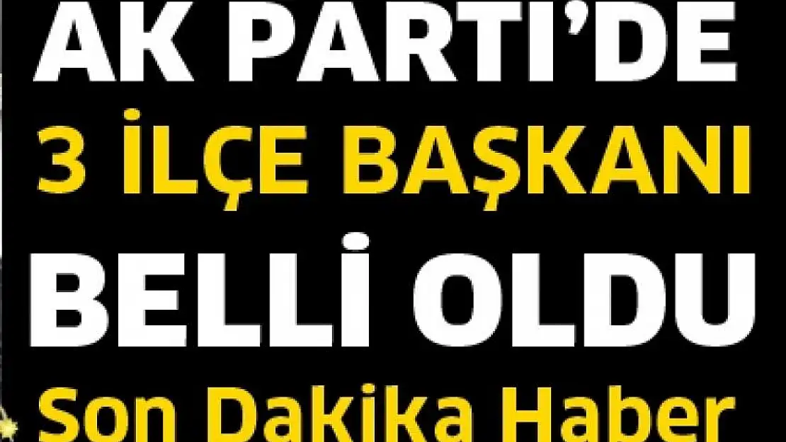 AK Parti İpekyolu, Edremit, Tuşba ilçe başkanları  belli oldu