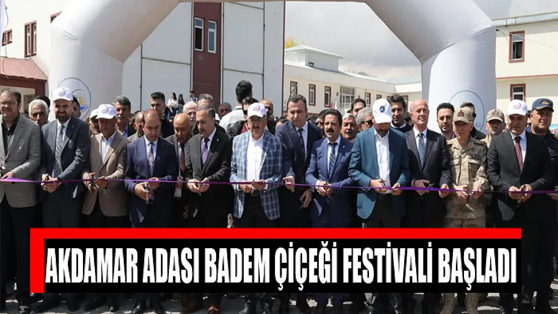 AKDAMAR ADASI BADEM ÇİÇEĞİ FESTİVALİ BAŞLADI