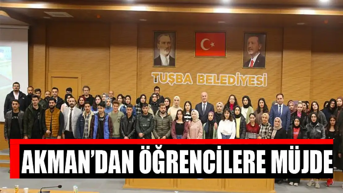 Akman'dan öğrencilere müjde