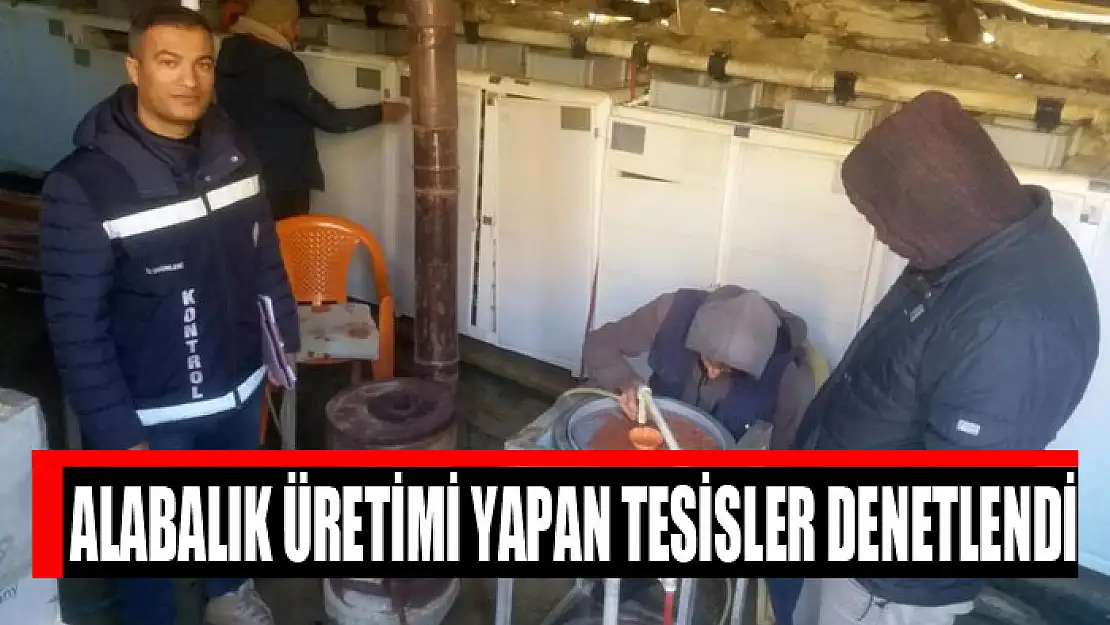 Alabalık üretimi yapan tesisler denetlendi