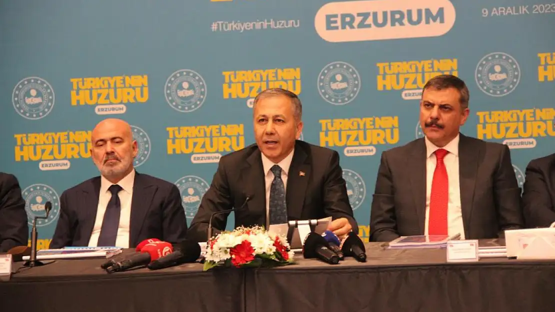 Ali Yerlikaya Erzurum'da konuştu