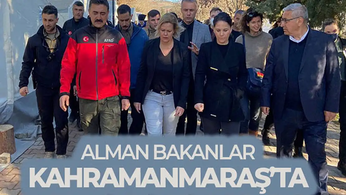 Alman bakanlar, depremin merkezi Pazarcık'ı ziyaret etti