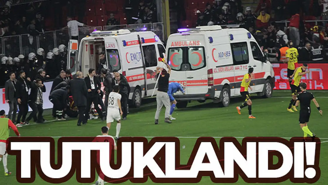 Altay kalecisini korner direğiyle vuran saldırgan tutuklandı