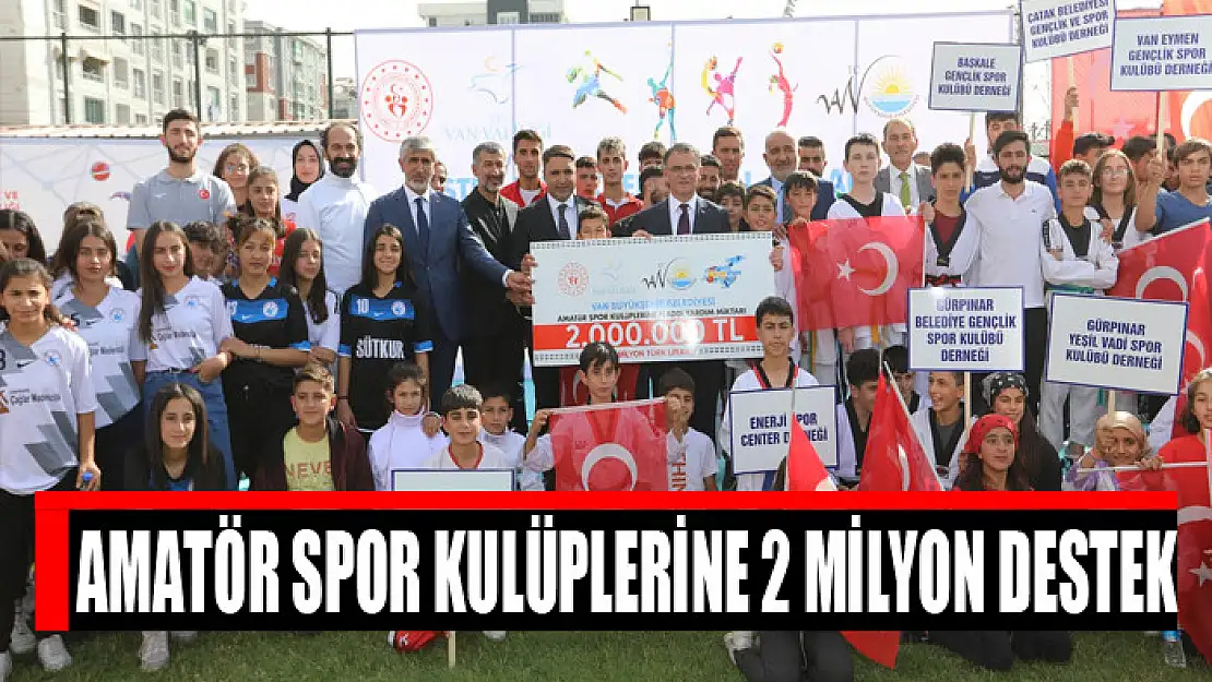 Amatör spor kulüplerine 2 milyon destek