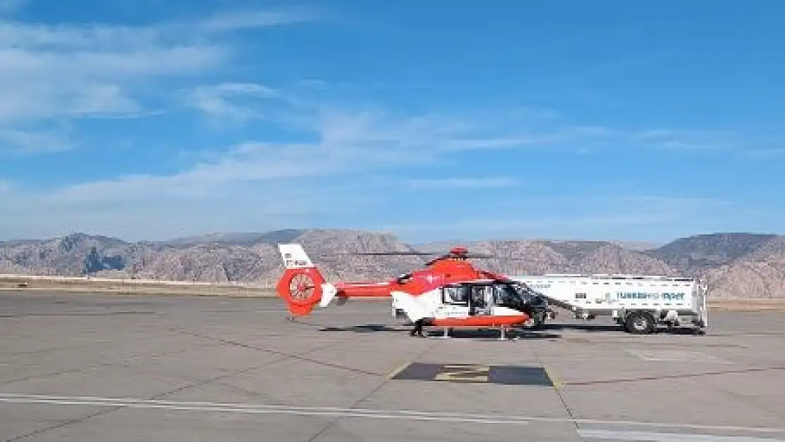 Ambulans helikopter 5 yaşındaki çocuk için havalandı