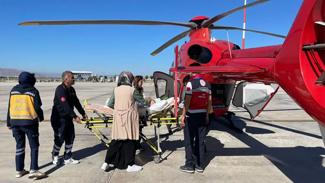 Ambulans helikopter Damla bebek için havalandı