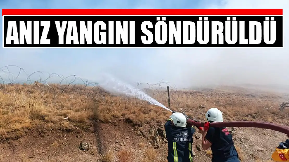 Anız yangını söndürüldü