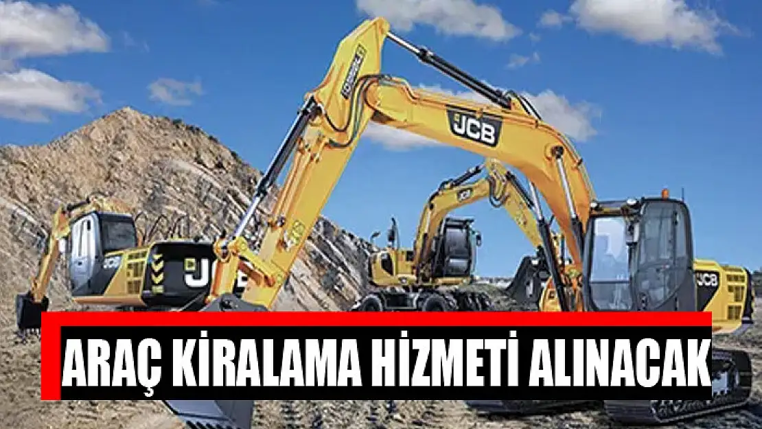 Araç kiralama hizmeti alınacak