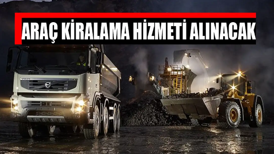 Araç kiralama hizmeti alınacak