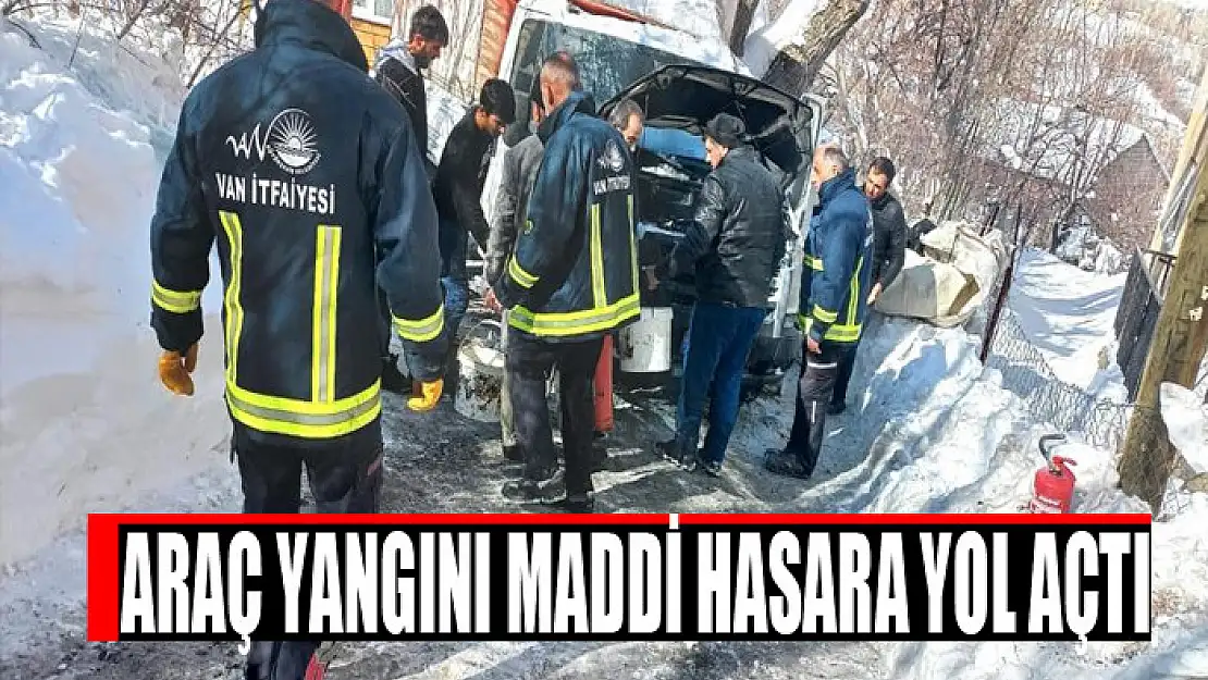 Araç yangını maddi hasara yol açtı