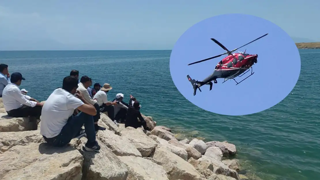 Arama çalışmalarına helikopter desteği