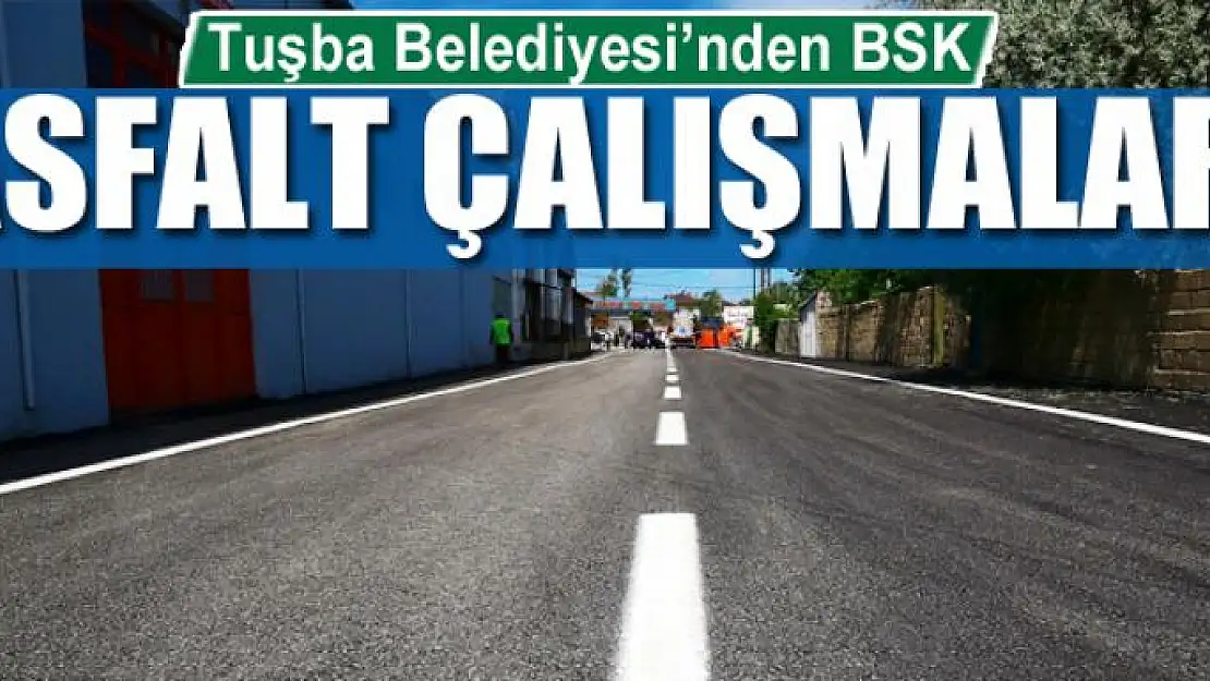 Tuşba Belediyesi'nden BSK asfalt çalışmaları