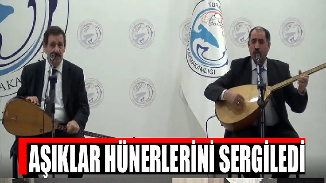 Aşıklar hünerlerini sergiledi