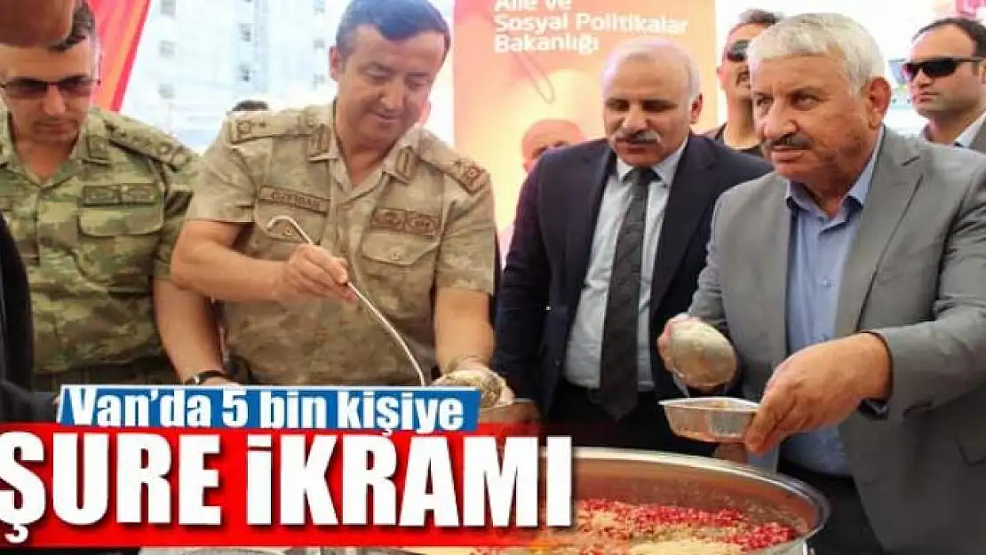 Van'da 5 bin kişiye aşure ikramı 