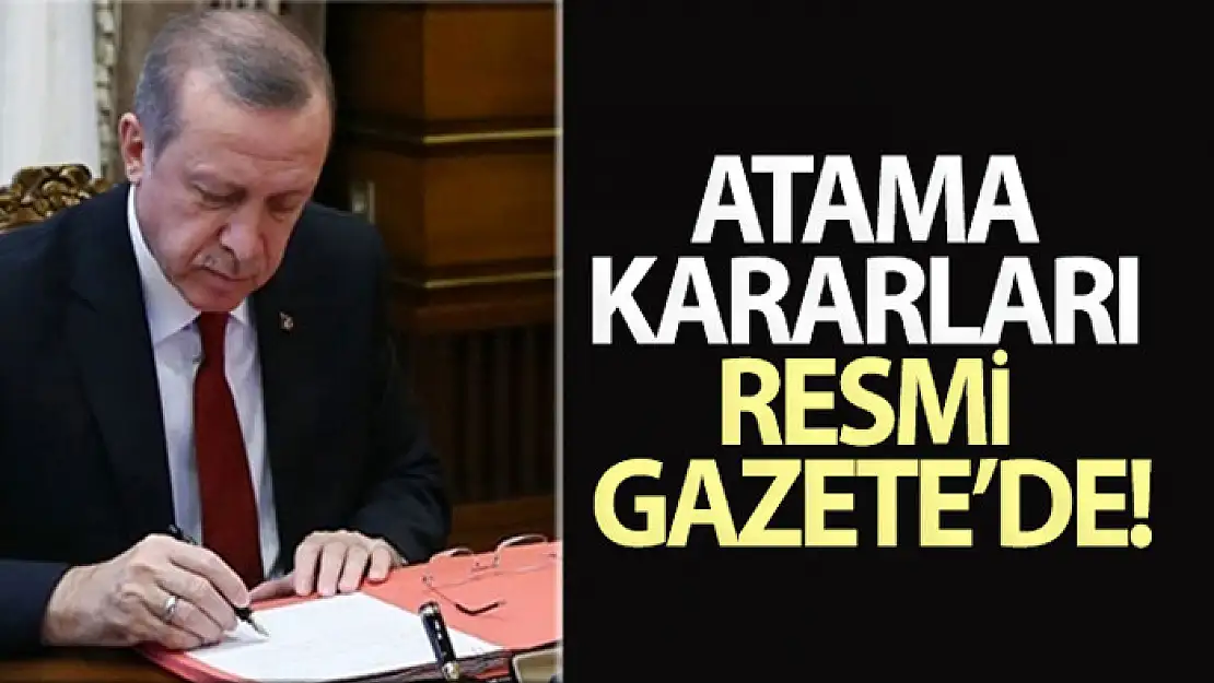 Atama kararları Resmi Gazete'de! 4 üniversiteye rektör ataması