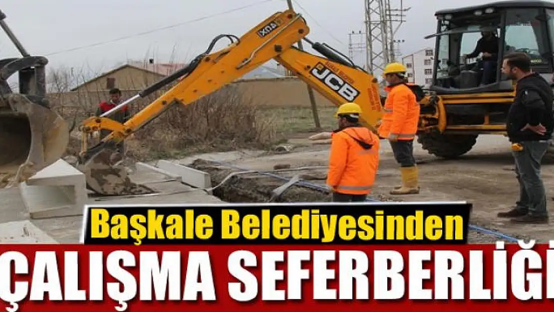 Başkale Belediyesinden çalışma seferberliği