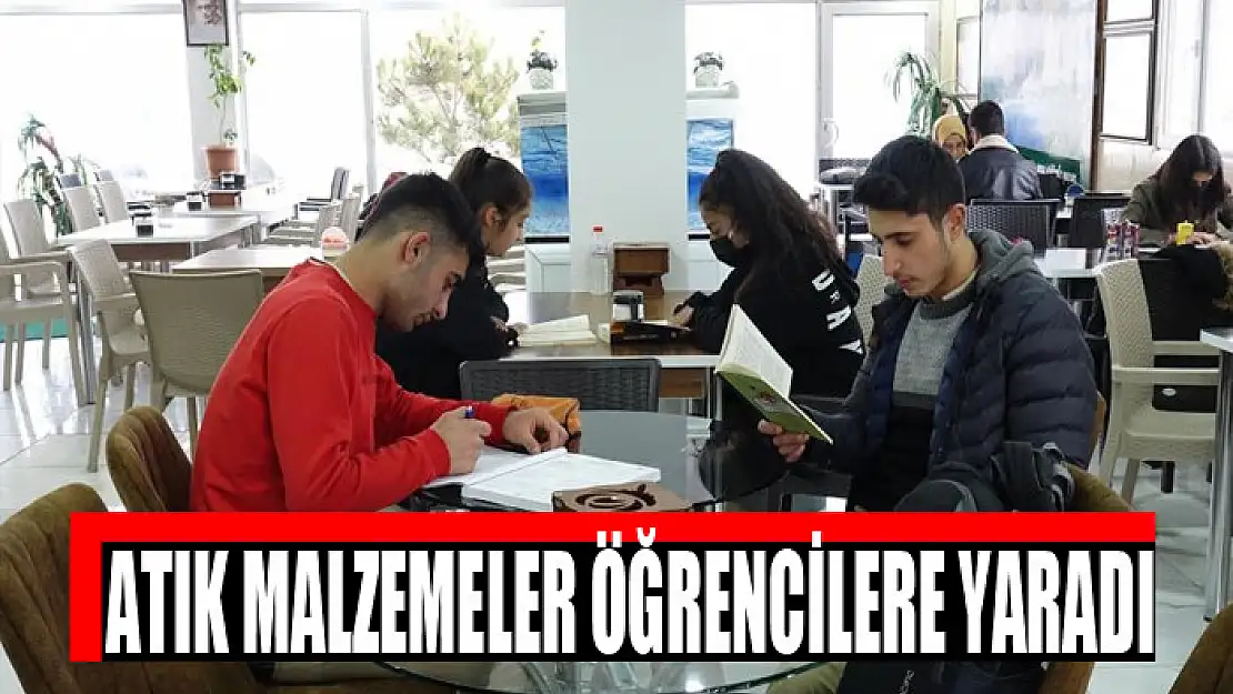 Atık malzemeler öğrencilere yaradı