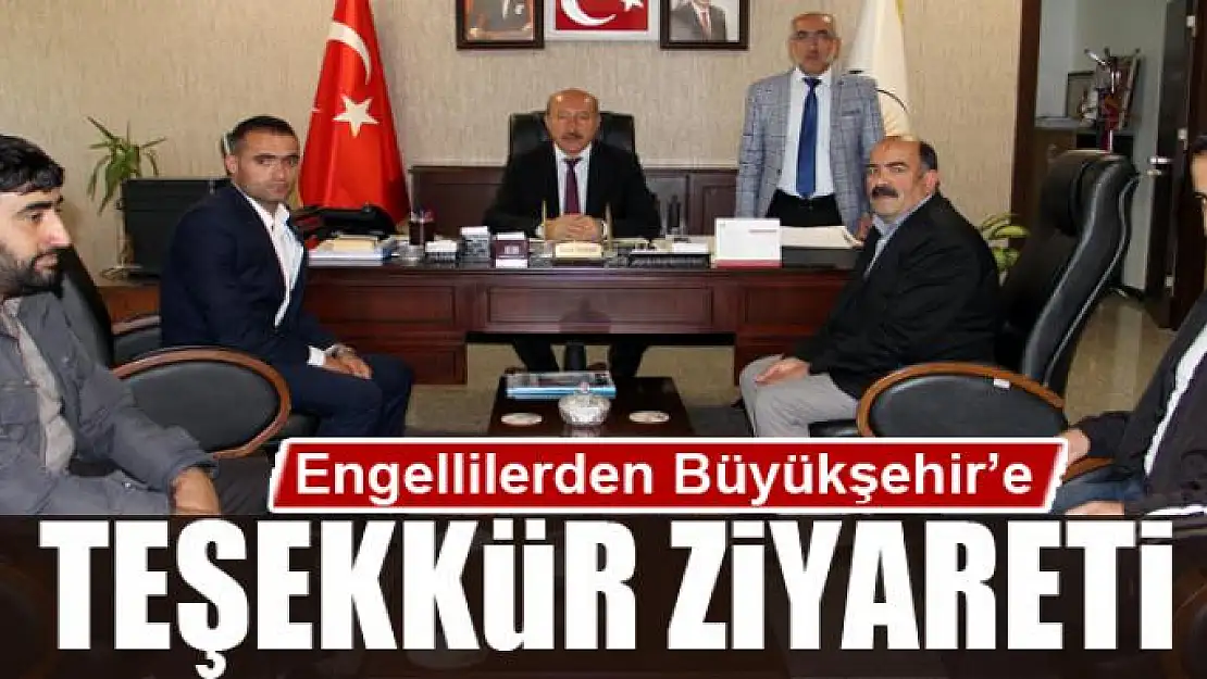 Engellilerden Büyükşehir'e teşekkür ziyareti 