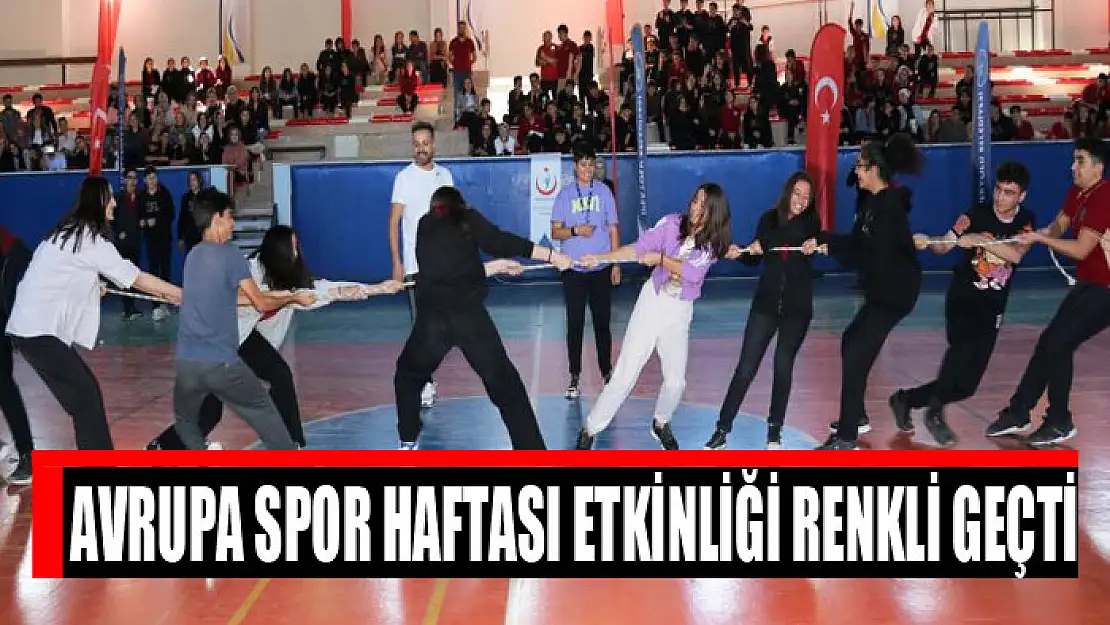 Avrupa Spor Haftası etkinliği renkli geçti