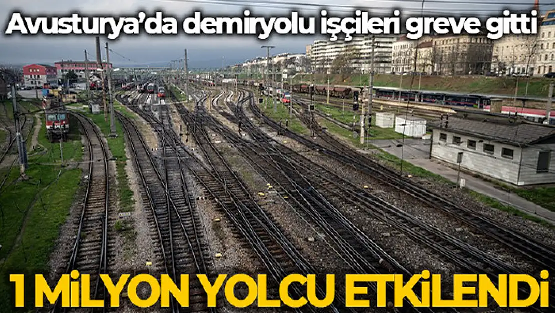 Avusturya'da demiryolu işçileri greve gitti