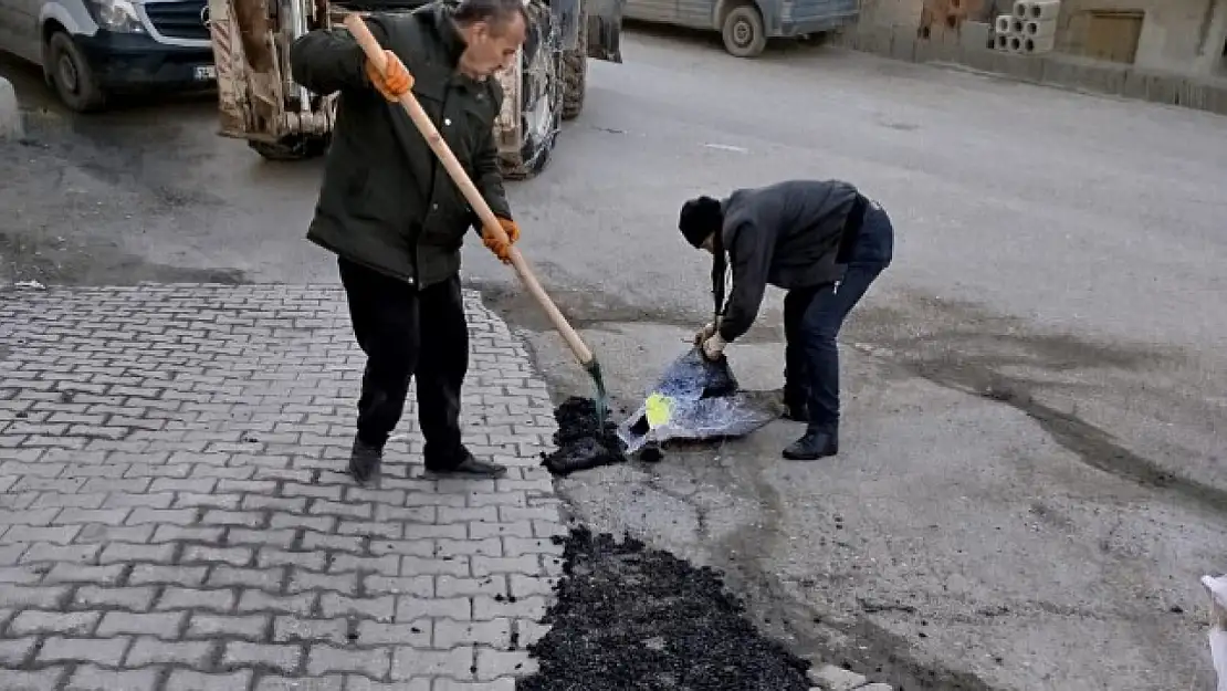 Bahçesaray'da yol çalışmaları sürüyor