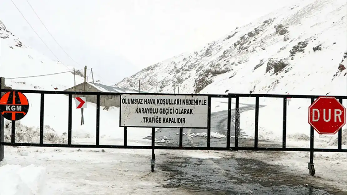 Bahçesaray karayolu ulaşıma kapatıldı