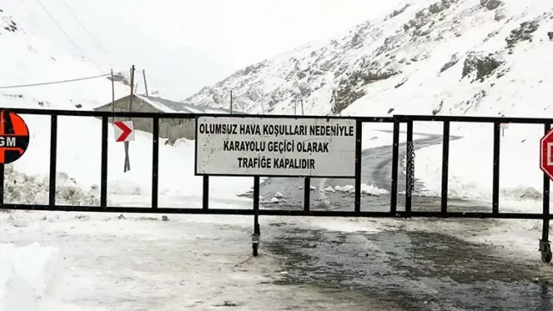 Bahçesaray yolu trafiğe kapatıldı