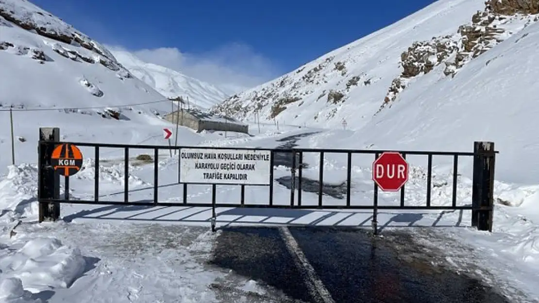 Bahçesaray yolu trafiğe kapatıldı