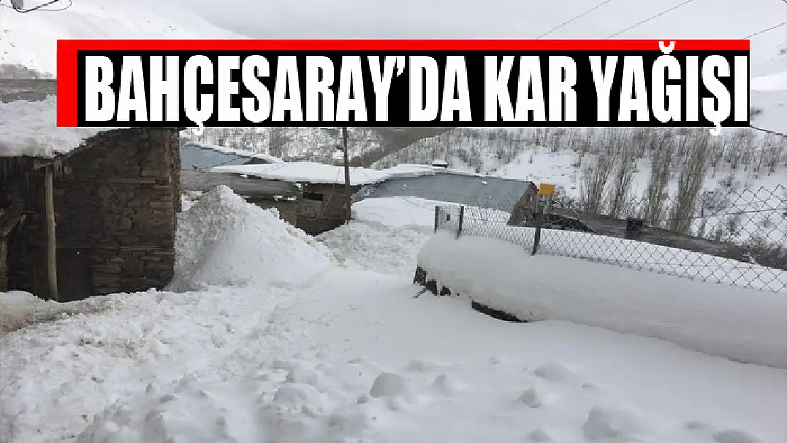 Bahçesaray'da kar yağışı