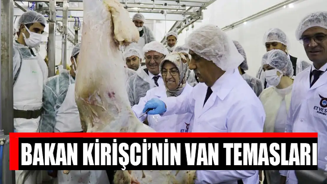 Bakan Kirişci'nin Van temasları