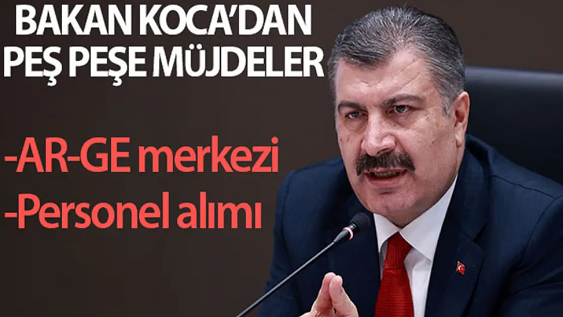 Bakan Koca: 50 bin metrekare büyüklüğünde olan Aşı Ar-Ge Üretim Merkezimizin projesini bitirdik