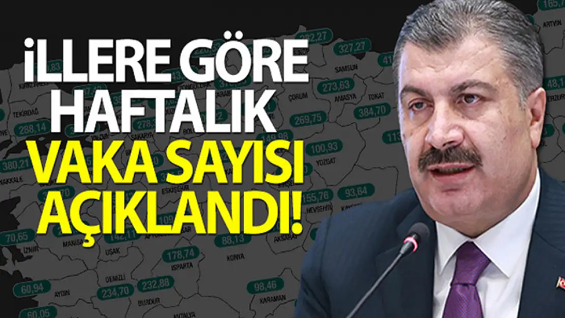 Bakan Koca illere göre vaka sayısını açıkladı!