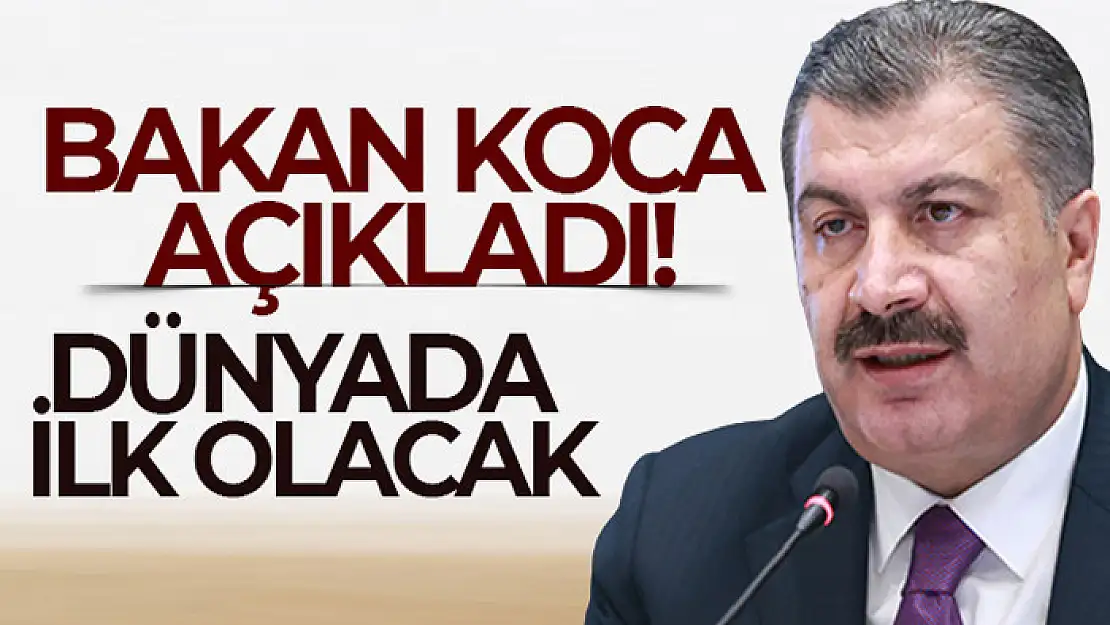 Bakan Koca'dan Turkovac açıklaması! Dünyada ilk olacak