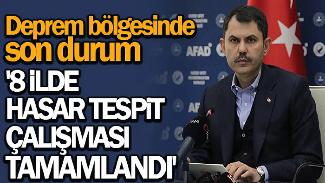 Bakan Kurum: '312 bin 931 binanın yıkık, acil yıkılacak, ağır ve orta hasarlı olduğunu tespit ettik'