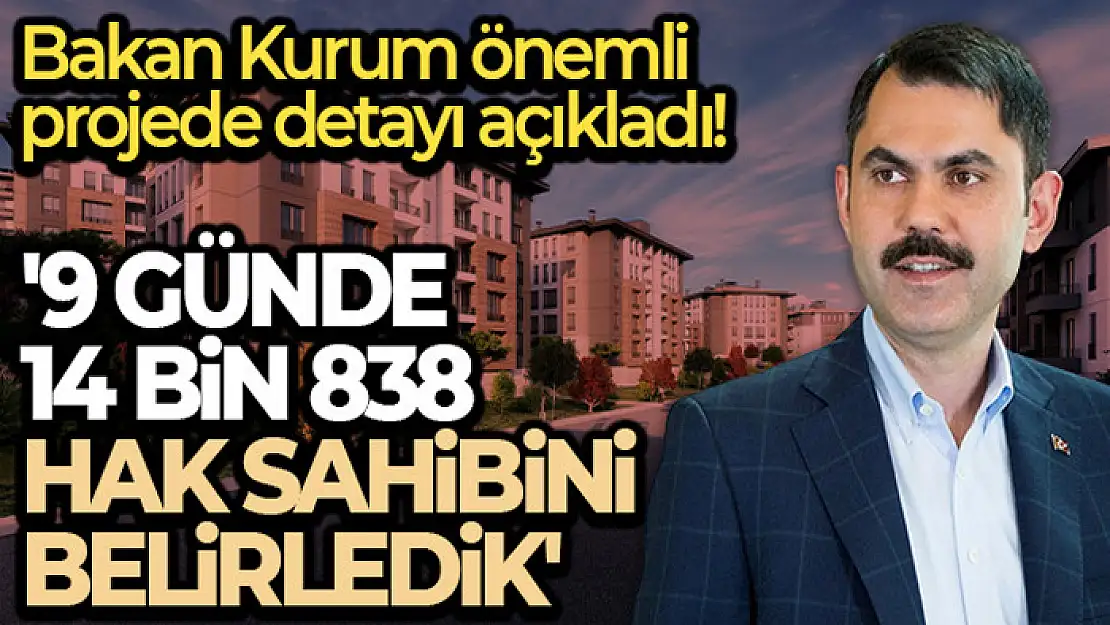 Bakan Kurum: 'İstanbul'u tüm afetlere dirençli hale getirmek için güvenli konutlar yapmayı sürdürüyoruz'