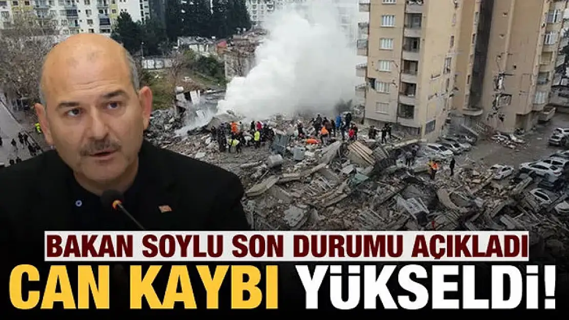 Bakan Soylu: Depremlerde can kaybımız 45 bin 968 oldu