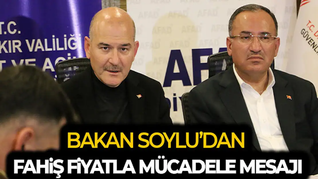 Bakan Soylu: 'Fahiş fiyatlarla milletimizin canını acıtanların peşindeyiz, bunu da yanlarına bırakmayacağız'