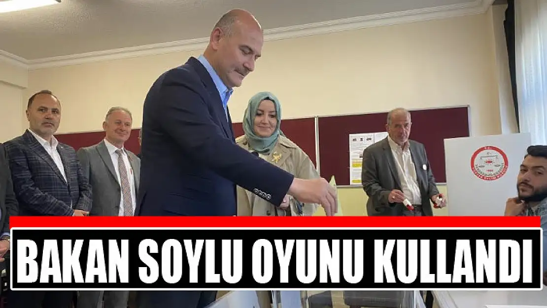 Bakan Soylu oyunu kullandı