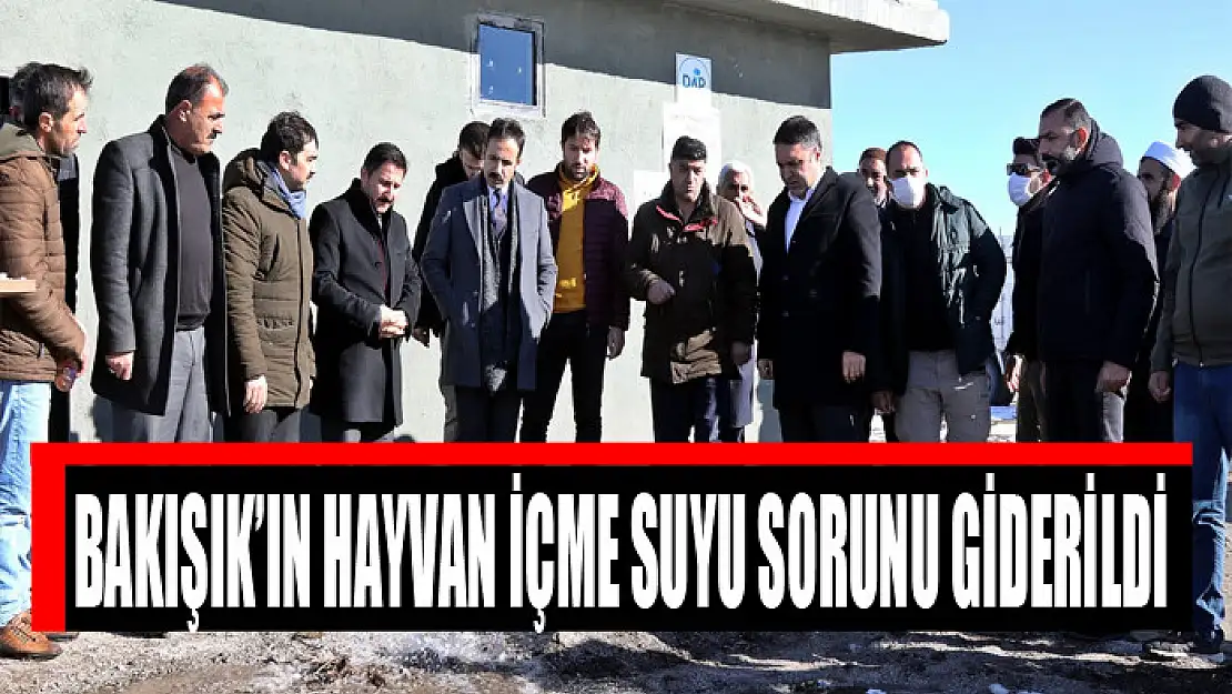 BAKIŞIK'IN HAYVAN İÇME SUYU SORUNU GİDERİLDİ