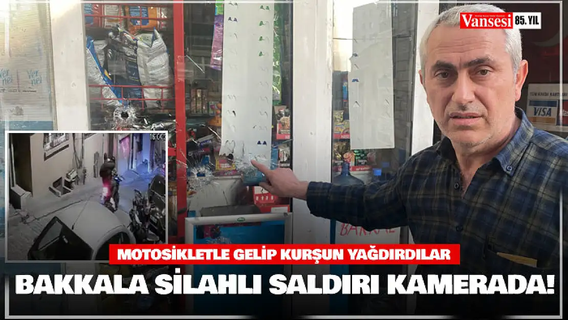 Bakkala silahlı saldırı kamerada: Motosikletle gelip kurşun yağdırdılar