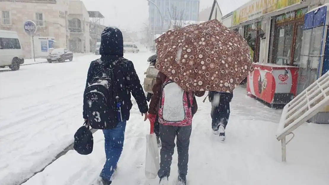 Başkale'de kar aniden bastırdı, sürücüler zor anlar yaşadı