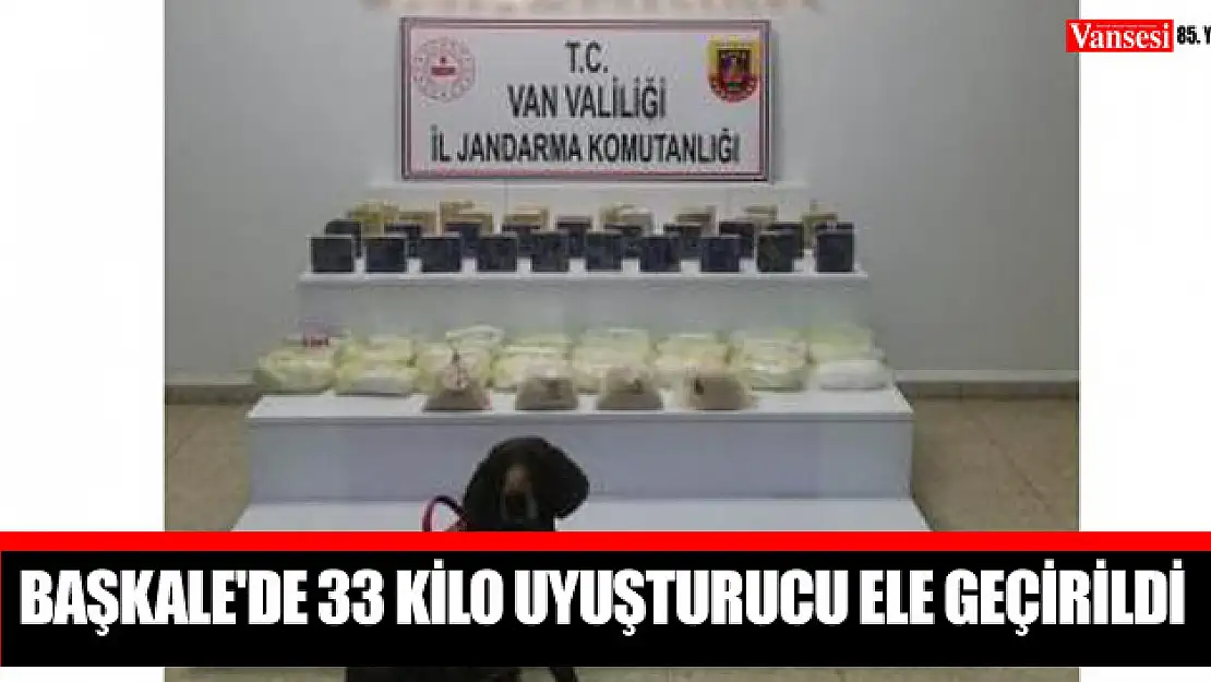 Başkale'de 33 kilo uyuşturucu ele geçirildi