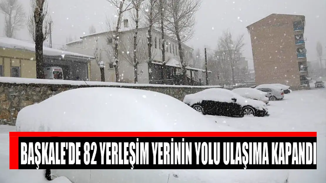 Başkale'de 82 yerleşim yerinin yolu ulaşıma kapandı