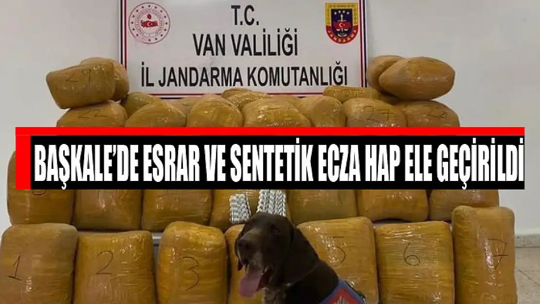 Başkale'de esrar ve sentetik ecza hap ele geçirildi